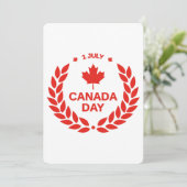 Canada Day Wreath Flat Wenskaart Kaart (Staand voorkant)