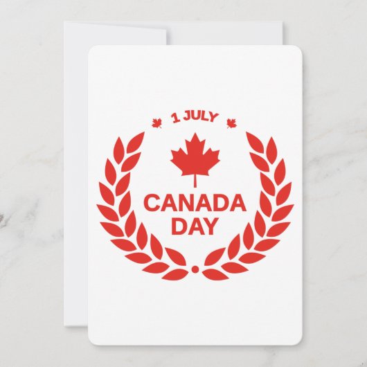 Canada Day Wreath Flat Wenskaart Kaart (Voorkant)
