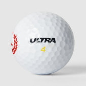 Canada Day Wreath Golf Balls Golfballen (Logo)
