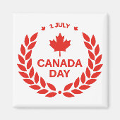 Canada Day Wreath Magnet (Voorkant)