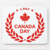 Canada Day Wreath Mousepad Muismat (Voorkant)