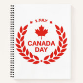 Canada Day Wreath Notitieboek (Voorkant)