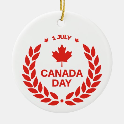 Canada Day Wreath Ornament (Voorkant)