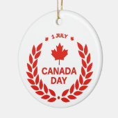 Canada Day Wreath Ornament (Links)