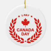 Canada Day Wreath Ornament (Achterkant)