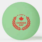 Canada Day Wreath Ping Pong Balls Pingpongbal (Achterkant)