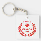 Canada Day Wreath Sleutelhanger (Voorkant)
