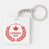 Canada Day Wreath Sleutelhanger (Achterkant)