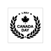 Canada Day Wreath Stamp Rubberstempel (Afrduk)