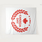 Canada Day Wreath Tapestry Wandkleed (Voorkant (horizontaal))