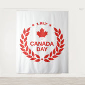 Canada Day Wreath Tapestry Wandkleed (Voorkant)