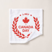 Canada Day Wreator Towel Set Bad Handdoek (Wasdoekje)