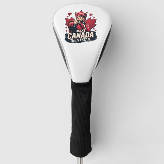 Canada de 51ste staat Trump Canadees Golfheadcover (Voorkant)