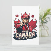 Canada de 51ste staat Trump Canadees Kaart (Staand voorkant)