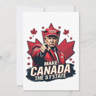 Canada de 51ste staat Trump Canadees Kaart