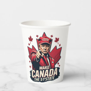 Canada de 51ste staat Trump Canadees Papieren Bekers