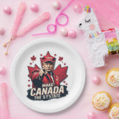 Canada de 51ste staat Trump Canadees Papieren Bordje (Feest)