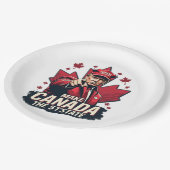 Canada de 51ste staat Trump Canadees Papieren Bordje (Gekanteld)