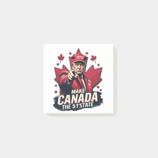 Canada de 51ste staat Trump Canadees Post-it® Notes (Voorkant)