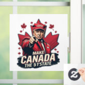 Canada de 51ste staat Trump Canadees Raamsticker (Huis)