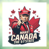 Canada de 51ste staat Trump Canadees Raamsticker (Vel 3)