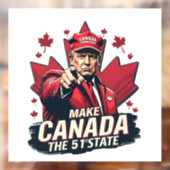 Canada de 51ste staat Trump Canadees Raamsticker (Vel 2)