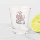 Canada de 51ste staat Trump Canadees Shot Glas (Achterkant)
