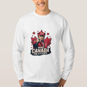 Canada de 51ste staat Trump Canadees T-shirt