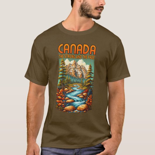 Canada de Sterke en de Vrije T-shirt (Voorkant)