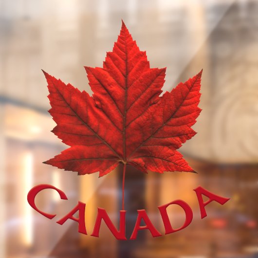Canada Decal Canada Maple Leaf Window Decal (Vel 2)