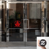 Canada Decals Custom Happy Canada Day Window Cling (Kantoordeur)