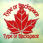 Canada Decals Custom Happy Canada Day Window Cling (Vel 3)