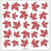 Canada Decals Maple Leaf Window Decal Stickers (Vel)
