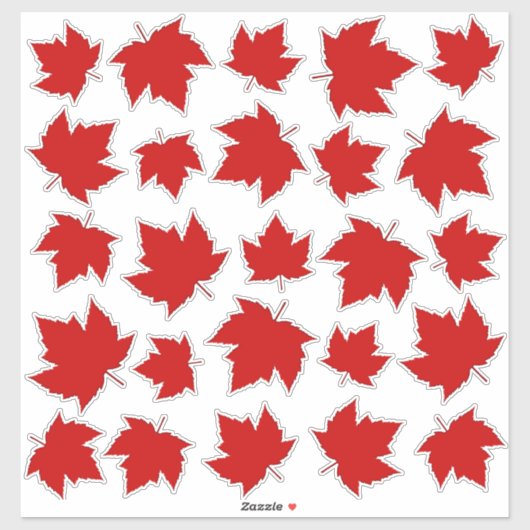 Canada Decals Maple Leaf Window Decal Stickers (Vel)