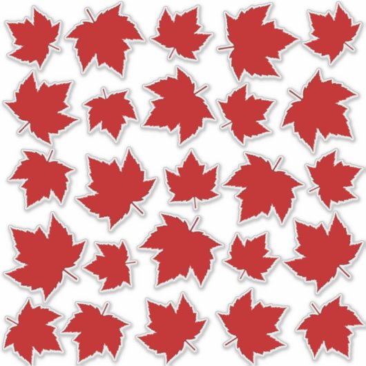 Canada Decals Maple Leaf Window Decal Stickers (Voorkant)