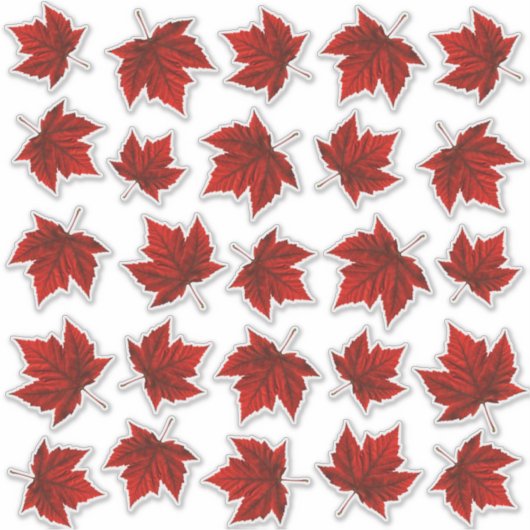 Canada Decals Maple Leaf Window Decal Stickers (Voorkant)