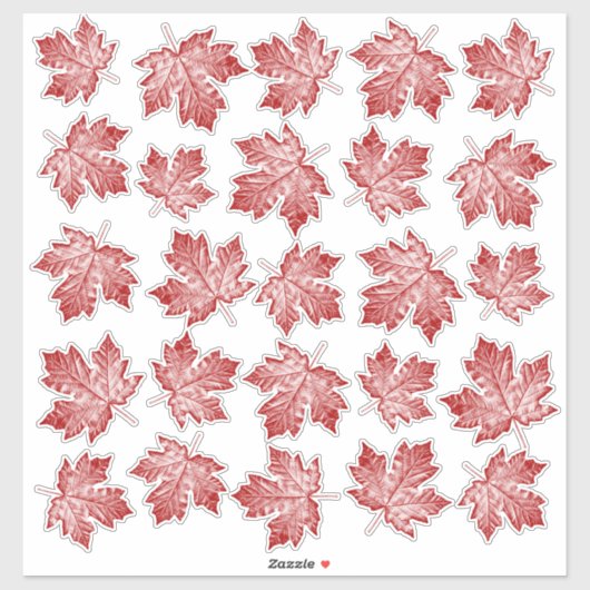 Canada Decals Maple Leaf Window Decal Stickers (Vel)