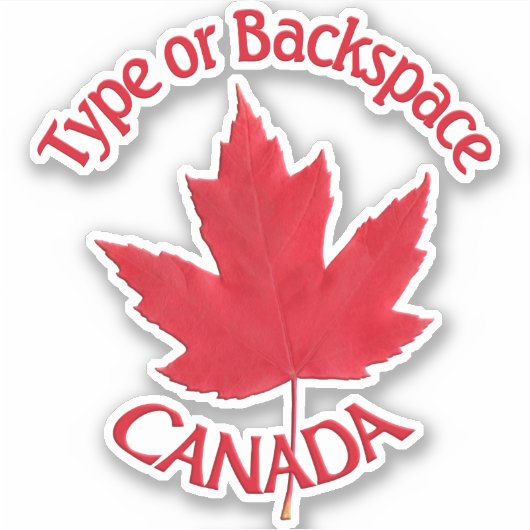Canada Decals Personaliseert Cool Canada Window De Sticker (Voorkant)