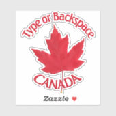 Canada Decals Personaliseert Cool Canada Window De Sticker (Vel)