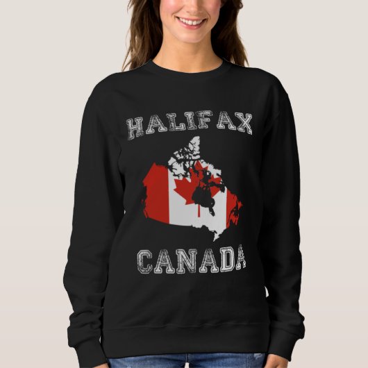 Canada Distressed Flag Halifax Pride Trui (Voorkant)