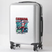 Canada Doel Modus Skelet Aanvaller Naties Dynamisc Sticker (Koffer)