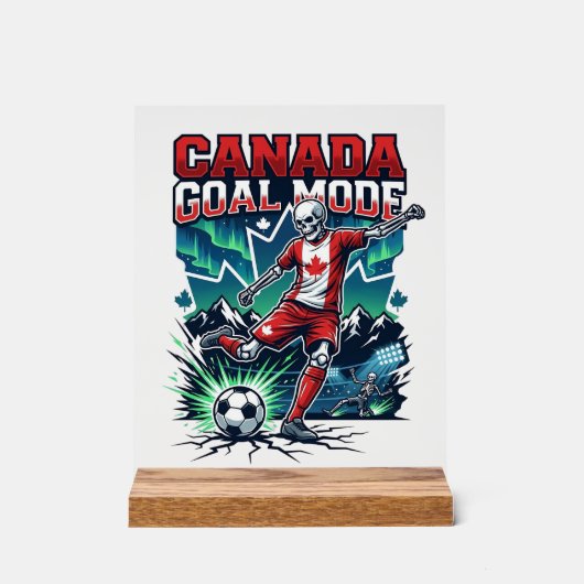 Canada Doel Modus Skelet Striker Naties Dynamisch  Acryl Bord (Voorkant)
