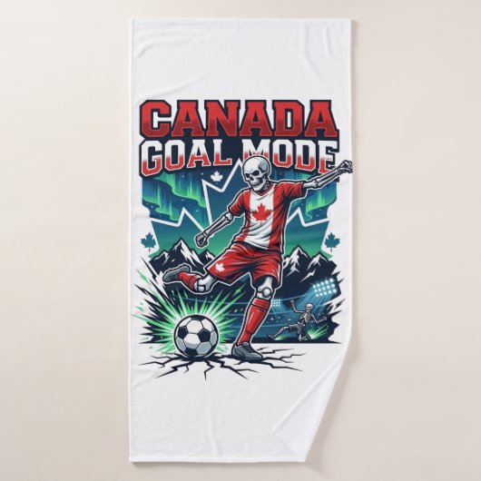 Canada Doel Modus Skelet Striker Naties Dynamisch Badhanddoek (Badhanddoek)