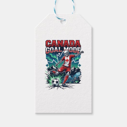 Canada Doel Modus Skelet Striker Naties Dynamisch Cadeaulabel (Voorkant)