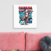 Canada Doel Modus Skelet Striker Naties Dynamisch Canvas Afdruk (Insitu (Woonkamer))