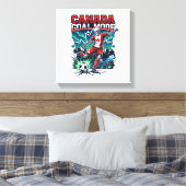 Canada Doel Modus Skelet Striker Naties Dynamisch Canvas Afdruk (Insitu (Slaapkamer))