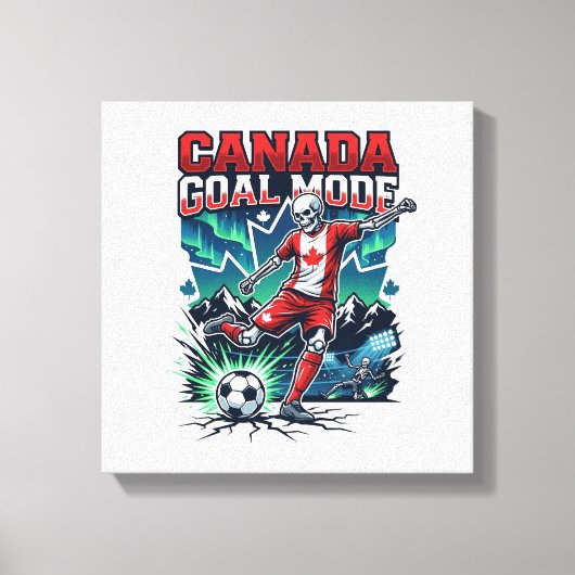 Canada Doel Modus Skelet Striker Naties Dynamisch Canvas Afdruk (Voorkant)