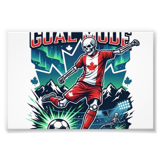 Canada Doel Modus Skelet Striker Naties Dynamisch  Foto Afdruk (Voorkant)