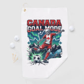 Canada Doel Modus Skelet Striker Naties Dynamisch Golfhanddoek (Insitu)