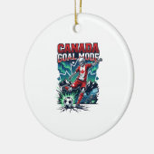 Canada Doel Modus Skelet Striker Naties Dynamisch Keramisch Ornament (Links)